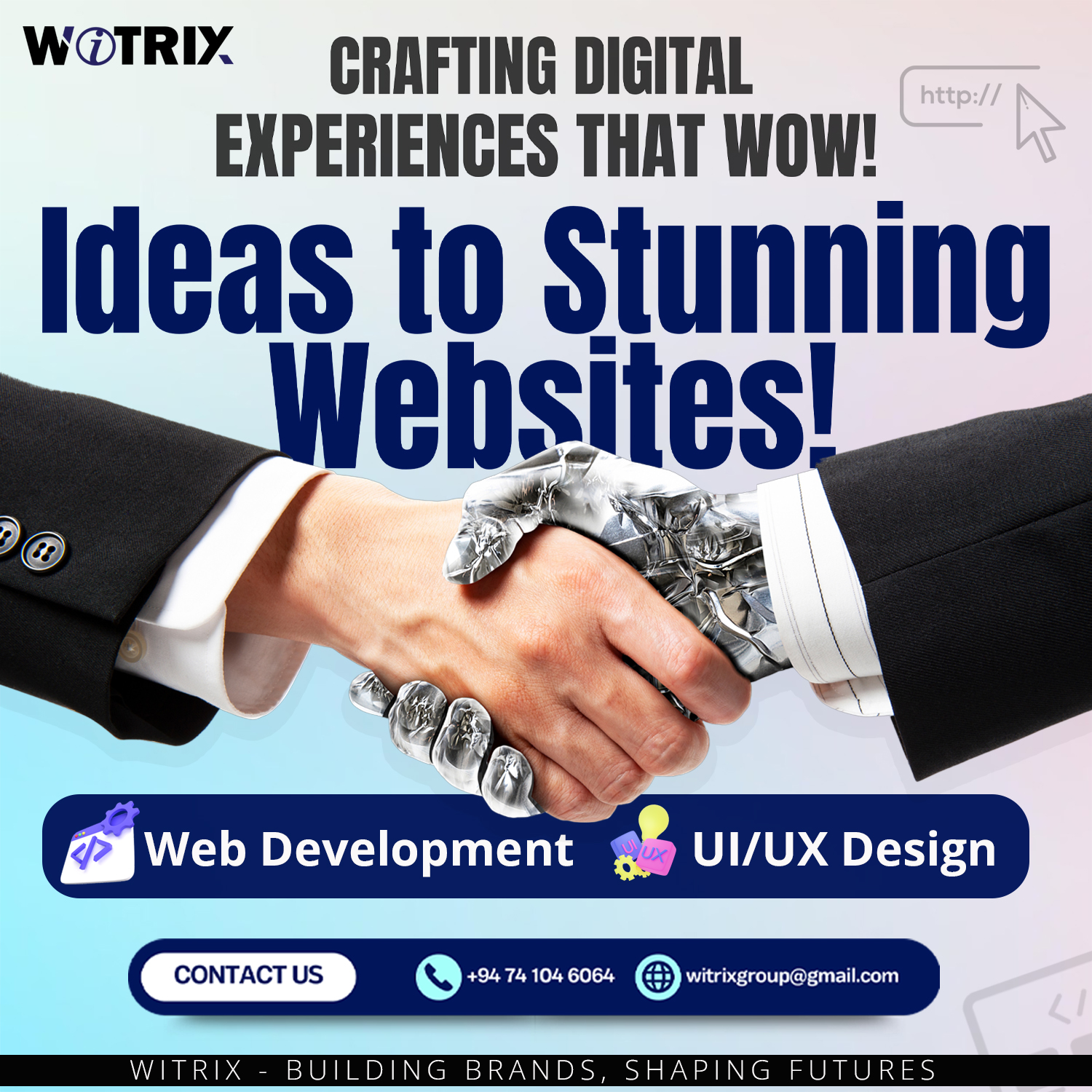 Witrix - Web Development & UI/UX Promotional Graphic Design